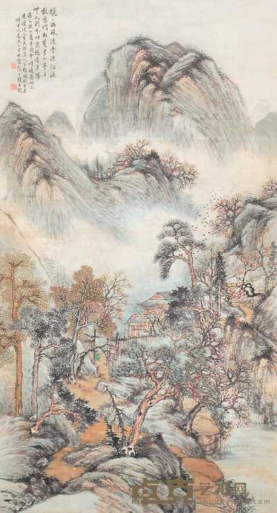 张生镛 山水 立轴 146×80cm